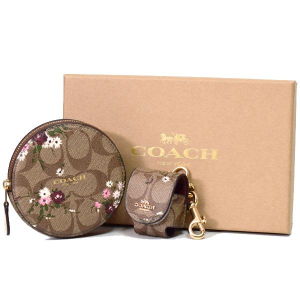 コーチ 小銭入れ COACH コーティングキャンバス スムースレザー