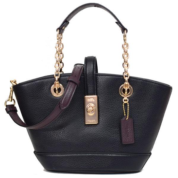 COACH（コーチ） バッグ ぺブルレザー エンボスド スネーク バケット