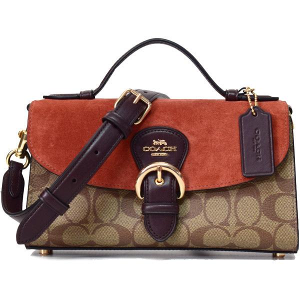 コーチ バッグ COACH コーティングキャンバス レザー スウェード