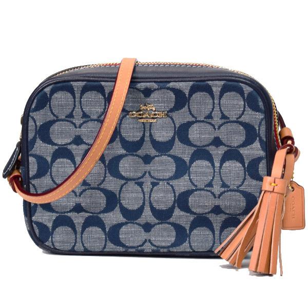コーチ バッグ COACH シャンブレー スムースレザー シグネチャー ミニ 