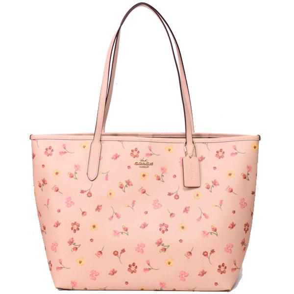 COACH（コーチ） バッグ レザー 花柄 フラワー プリント ロゴ シティ