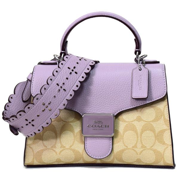 COACH コーチ バッグ コーティングキャンバス ぺブルレザー