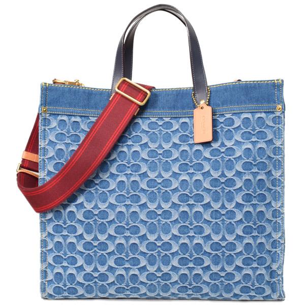 COACH デニム トートバッグ COACH デニム トートバック 未使用品 - メルカリ