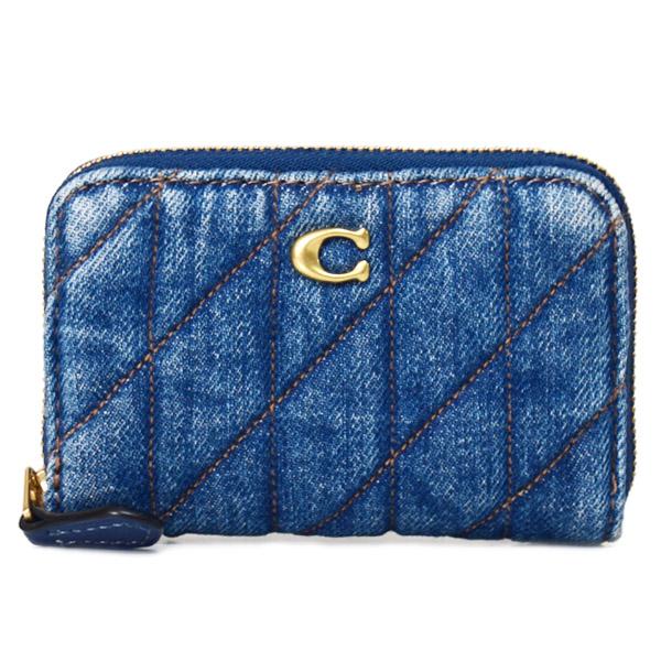 COACH デニムケースカードケース COACH（コーチ） カードケース デニム レザー キルティング ロゴ