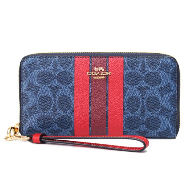COACH（コーチ） 長財布 コーティングキャンバス レザー シグネチャー