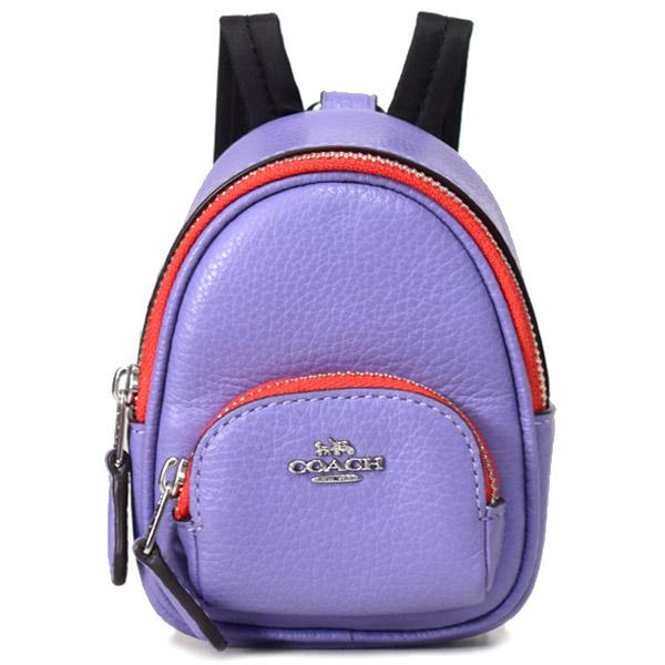 COACH コーチ キーホルダー ペブルレザー リュックサック