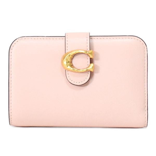 COACH（コーチ） 財布 レザー タビー ロゴ コンパクト ウォレット 二