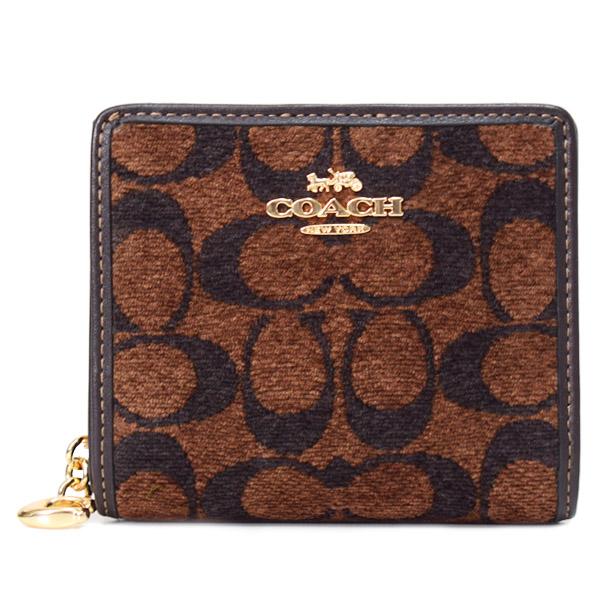 COACH（コーチ） 財布 シェニール レザー シグネチャー ふわふわ ロゴ