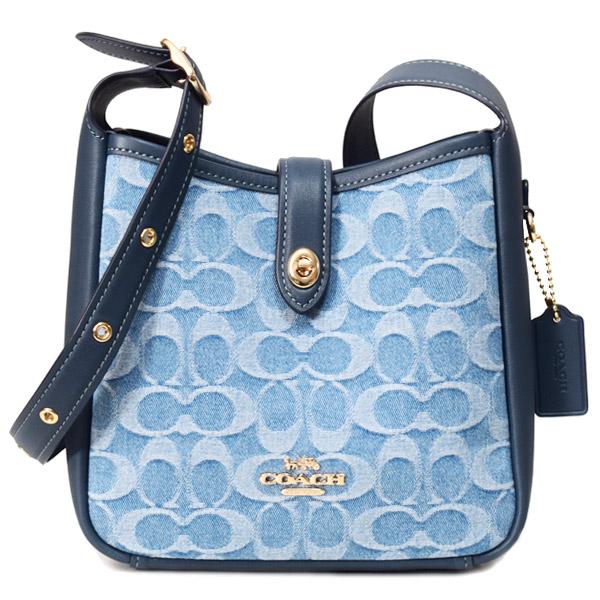COACH（コーチ） バッグ デニム レザー シグネチャー ハドリー ターン 
