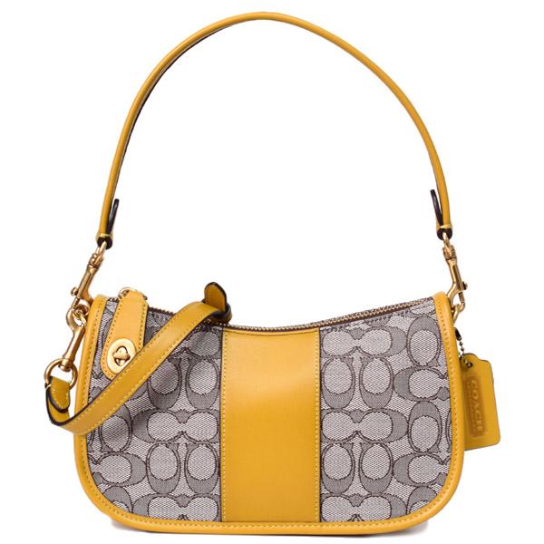 COACH（コーチ） バッグ ジャガード レザー シグネチャー スウィンガー 