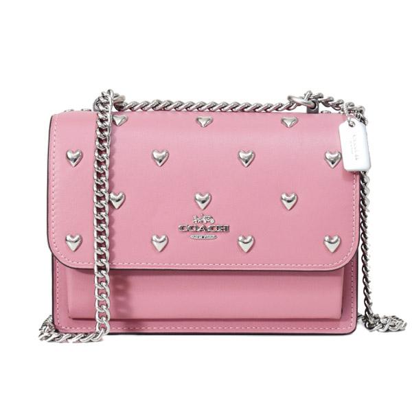 COACH（コーチ） バッグ レザー スタッズ ハート リベット ロゴ ミニ