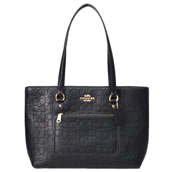 COACH（コーチ） バッグ トート ぺブルレザー シグネチャー 型押し