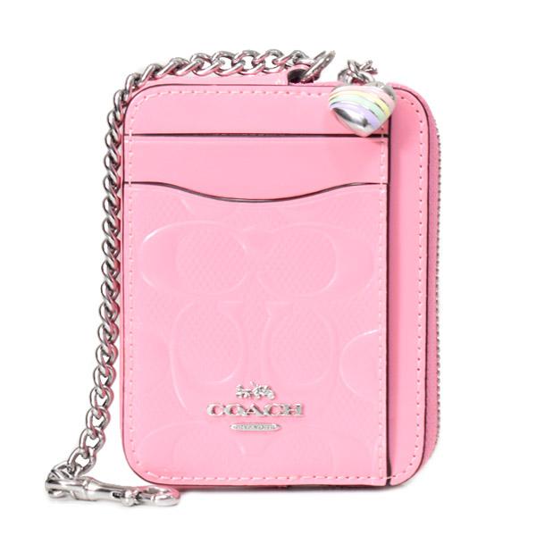 COACH（コーチ） コインケース パテントレザー シグネチャー 型押し