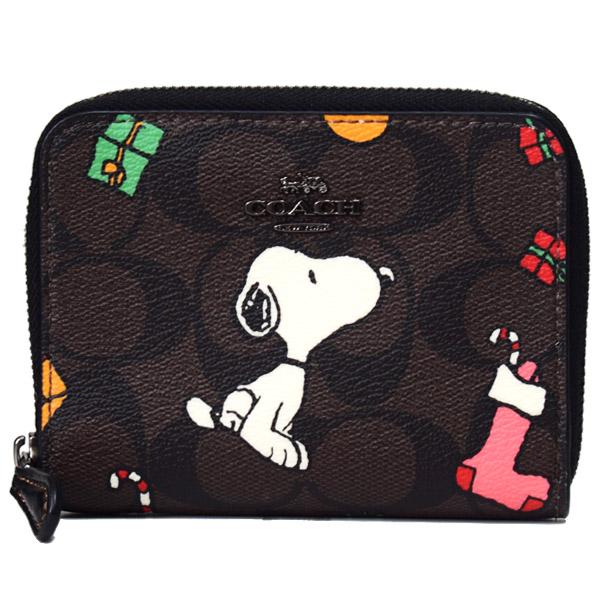 COACH 小銭入れ スヌーピー シグネチャー コーティング