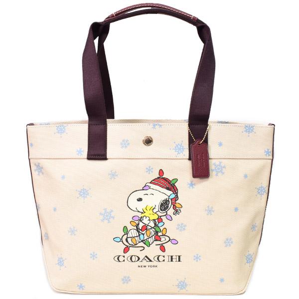 COACH スヌーピー柄 バッグ COACH コーチCOACH バック 新作 新品 スヌーピー PEANUTS コーチ