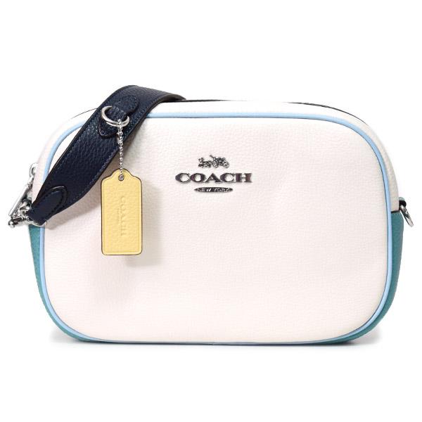 COACH コーチ バッグ ぺブルレザー ジェイミー カラーブロック カメラ 