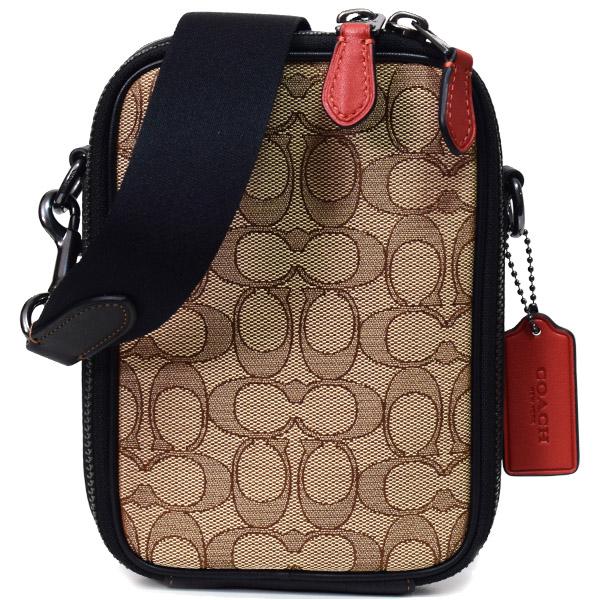 COACH コーチ メンズ バッグ ジャガード レザー シグネチャー COACH コーチ メンズ バッグ ジャガード レザー シグネチャー