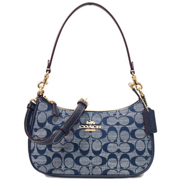 COACH（コーチ） バッグ シャンブレー レザー シグネチャー テリ ロゴ