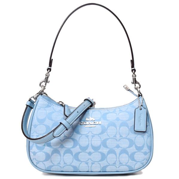 COACH（コーチ） バッグ シャンブレー レザー シグネチャー テリ ロゴ