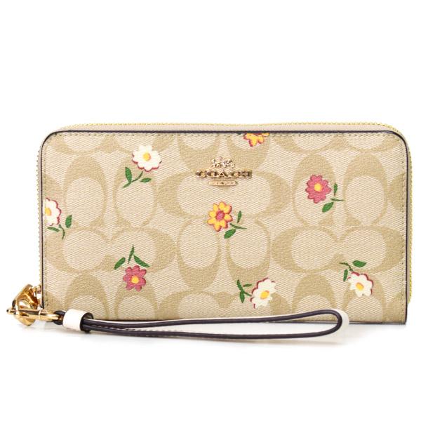 COACH（コーチ） 長財布 コーティングキャンバス レザー シグネチャー