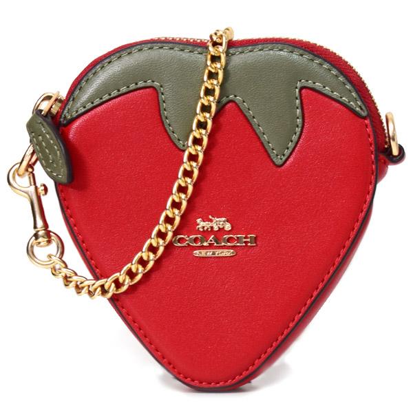 COACH（コーチ） バッグ スムースレザー ストロベリー 苺 チェーン 