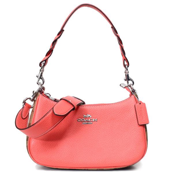 COACH（コーチ） バッグ レザー シグネチャー テリ ロゴ 2way クロス