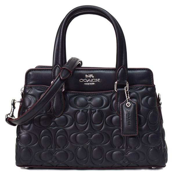 Agil Wulandariコーチ ミニダーシー　シグネチャー黒CM050 COACH（コーチ） バッグ スムースレザー シグネチャー 型押し ダーシー