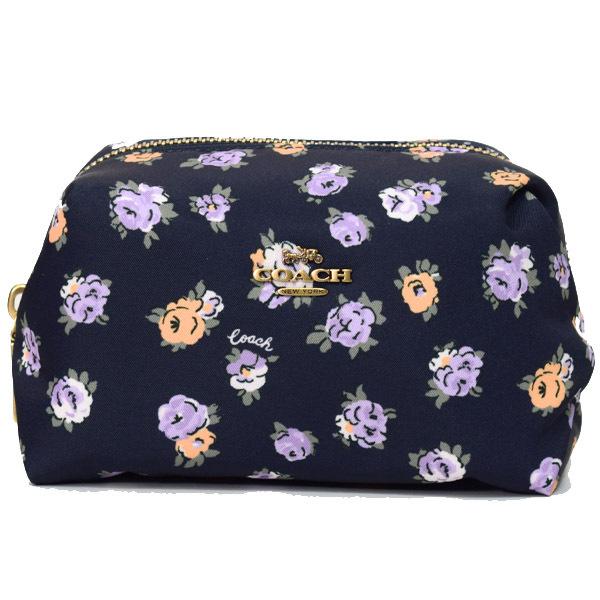COACH コーチ コスメポーチ ナイロン フローラル フラワー 花柄