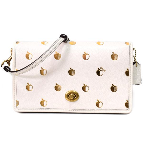 COACH コーチ バッグ ぺブルレザー ヘイデン アップル りんご ターン 