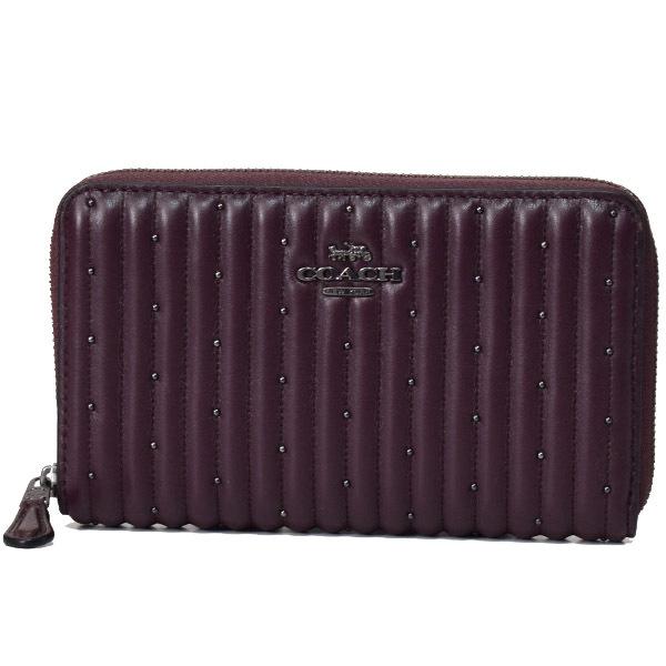 コーチ 財布 Coach ナッパレザー スムースレザー リニア キルティング リベット ミディアム ジップ アラウンド ウォレット 財布 オックスブラッド Coach2247 Coach2247 ブランド専門店 パイクストリート 通販 Yahoo ショッピング