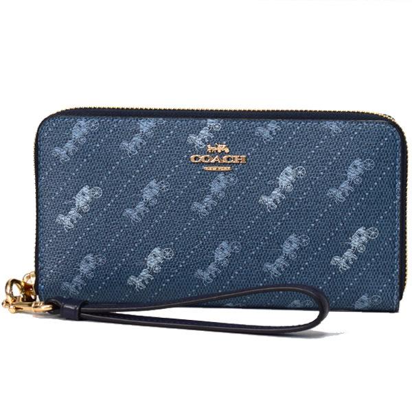 COACH（コーチ） 長財布 コーティングキャンバス スムースレザー