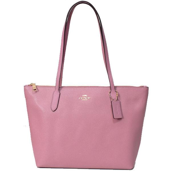 COACH（コーチ） バッグ クロスグレインレザー ロゴ ジップ トップ