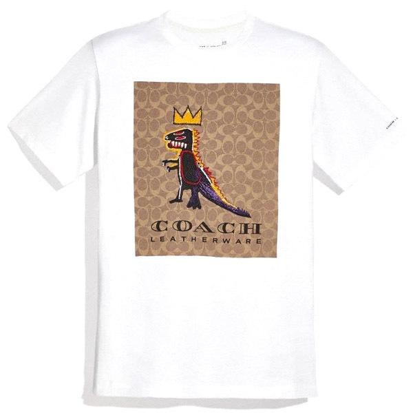 コーチ Coach シグネチャー ジャン ミシェル バスキア コラボ レキシー クラウン 刺繍 ｔシャツ 半袖 Xs 日本サイズs相当 ホワイト Coach6669 Coach6669 ブランド専門店 パイクストリート 通販 Yahoo ショッピング