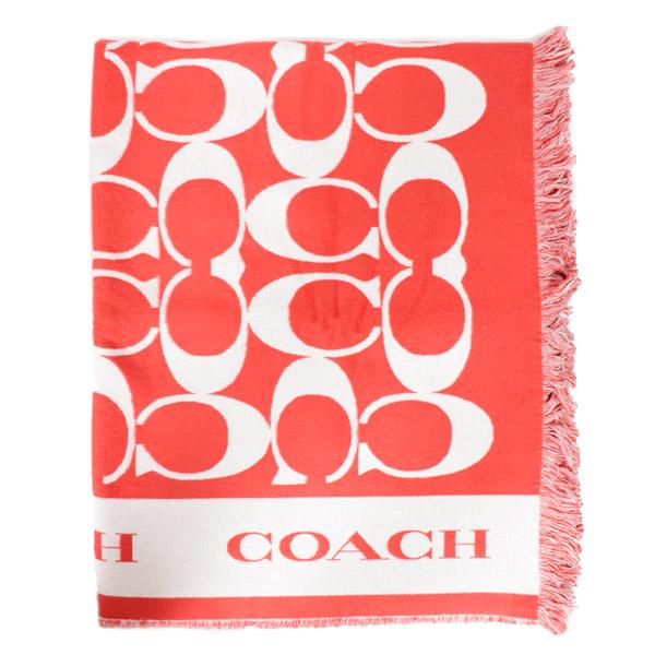 COACH（コーチ） ブランケット コットン シグネチャー ひざ掛け