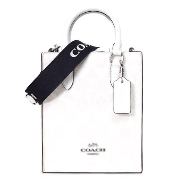 COACH（コーチ） スマホショルダー コーティングキャンバス レザー 