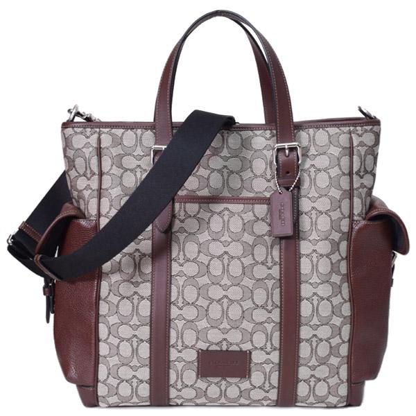 COACH（コーチ） メンズ バッグ ジャガード レザー シグネチャー