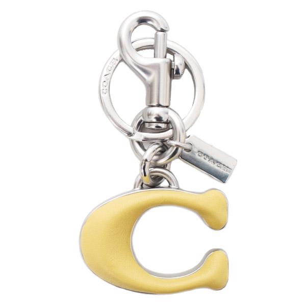 【美品】COACH コーチ　メタル　キーホルダー　キーリング　レア　シルバー色 COACH コーチ キーホルダー メタル レザー シグネチャー C ロゴ ビッグ