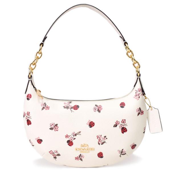 コーチ バッグ COACH レザー てんとう虫 フローラル ロゴ プリント ペイトン ホーボー ショルダー ハンドバッグ チャークマルチ CU270 COACH（コーチ） バッグ レザー てんとう虫 フローラル ロゴ プリント