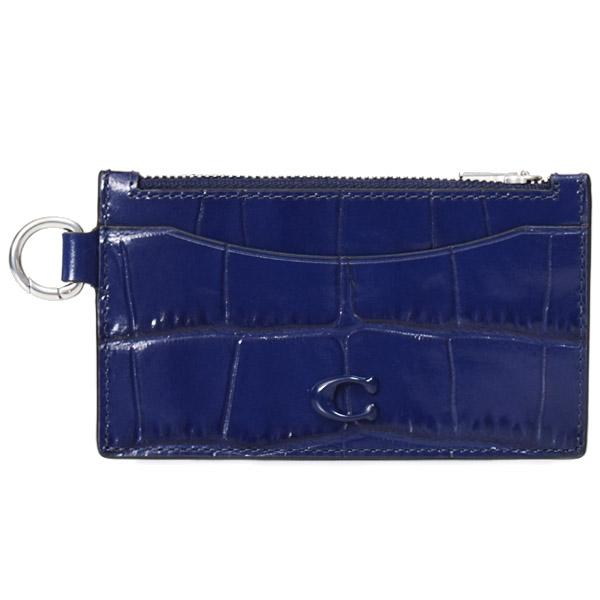 COACH（コーチ） メンズ カードケース クロコダイル エンボスドレザー