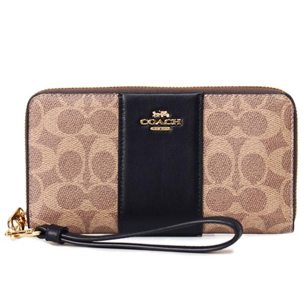 COACH（コーチ） 長財布 コーティングキャンバス レザー シグネチャー