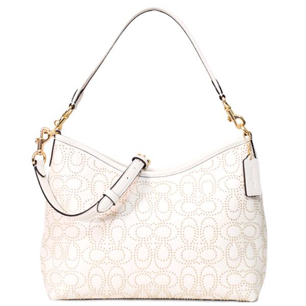 COACH（コーチ） バッグ ペブルレザー シグネチャー ローレル リベット
