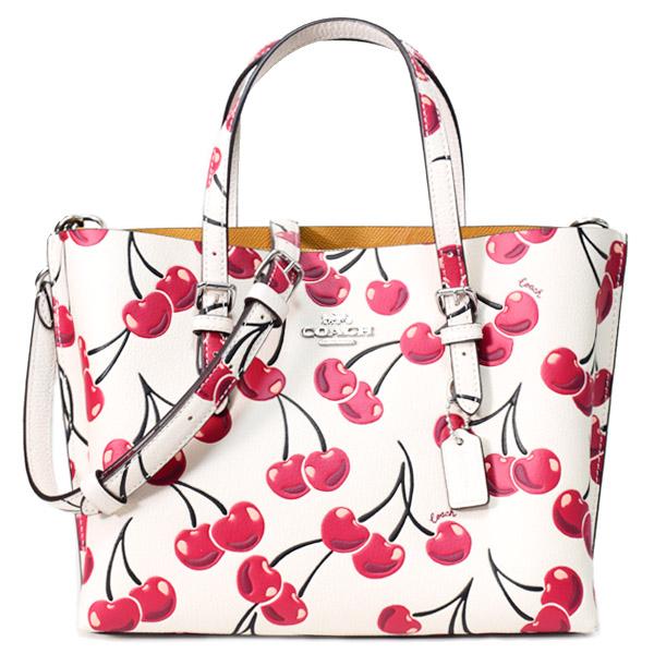 [コーチ] mollieトートバッグ サクランボ logo シンプルでオシャレ 斜め掛けショルダーバッグ コーチ] mollieトートバッグ サクランボ logo シンプルでオシャレ 斜め