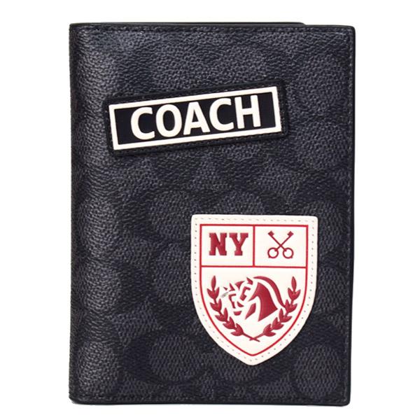 COACH（コーチ） パスポートケース コーティングキャンバス レザー