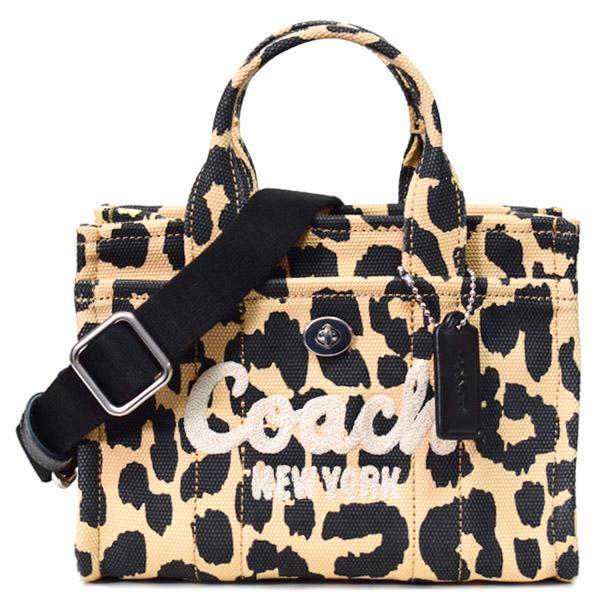 4MKO251 COACH 豹柄 ハンドバック トート COACH（コーチ） バッグ キャンバス レオパード ヒョウ柄 トート