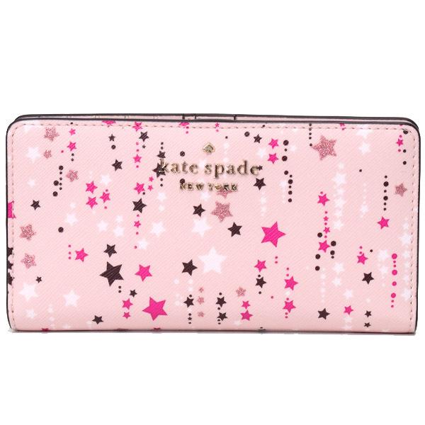 kate spade 長財布 星柄 ピンク kate spade NEW YORK ケイトスペード 財布 katespade PVC