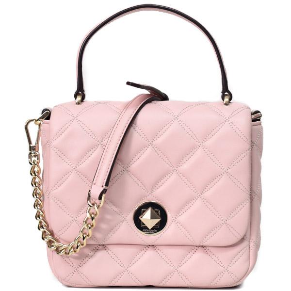 ケイトスペード バッグ katespade レザー ナタリア キルティング スクエア 2way フラップ クロスボディ ショルダー ハンドバッグ ローズスモーク K8162 kate spade NEW YORK（ケイト・スペード ニューヨーク） ケイト