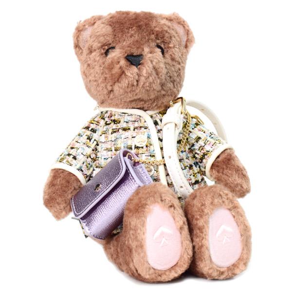 ケイトスペード バッグ katespade テディベア ぬいぐるみ ファー ツイード 熊 くま ふわふわ ポーチ付き クロスボディ 2way 斜めがけ ショルダーバッグ マルチ KI972 kate spade NEW YORK（ケイト・スペード ニューヨーク） ケイト