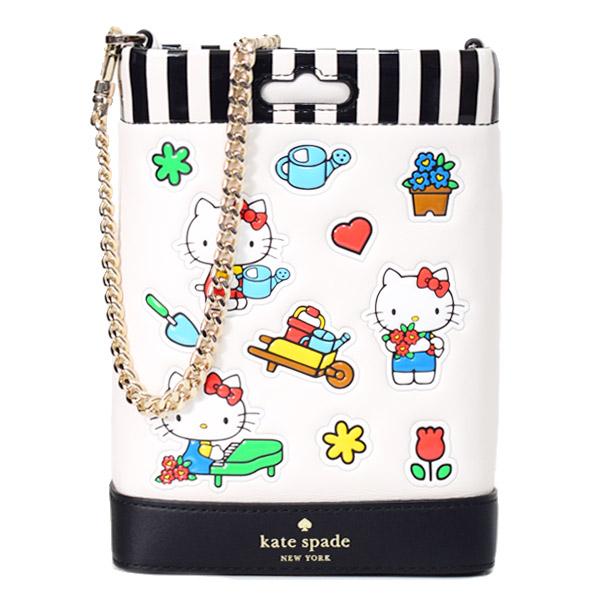ケイトスペード ハローキティ スマホショルダー katespade キティちゃん コラボ レザー フォン ポーチ チェーン 2way クロスボディ 斜めがけ ショルダーバッグ マルチ KK224 kate spade NEW YORK（ケイト・スペード ニューヨーク） ケイト