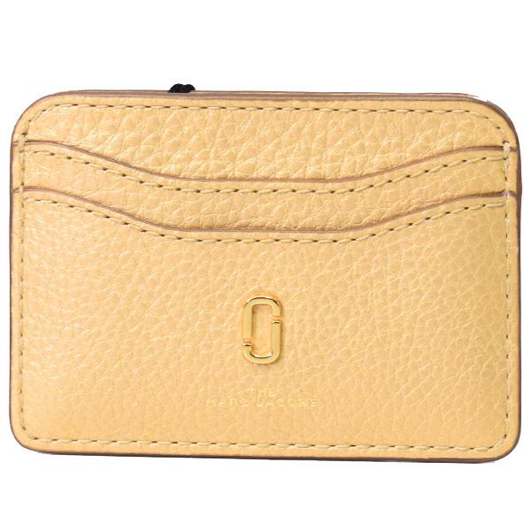 マークジェイコブス カードケース MARC JACOBS ソフトグレインパールレザー ザ ソフトショット DOUBLE J ロゴ パールライズド カードケース 名刺入れ 定期入れ ゴールド M0016548 MARC JACOBS（マーク・ジェイコブス） カードケース ソフトグレイン