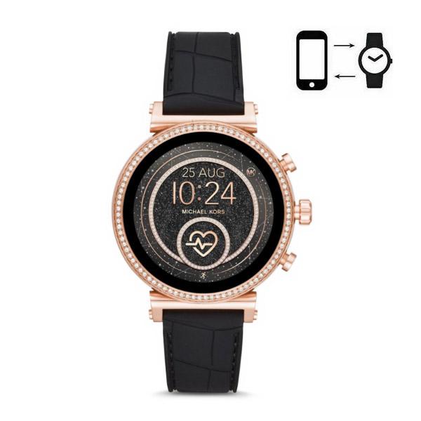 MICHAEL KORS（マイケルコース） 時計 クロコ型押しシリコンラバー 